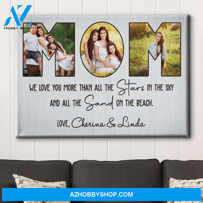 We Love You - Personalized Custom Photo Canvas