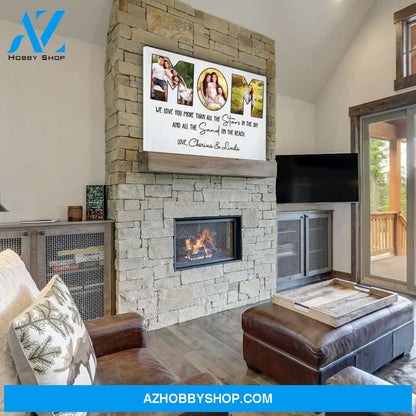 We Love You - Personalized Custom Photo Canvas