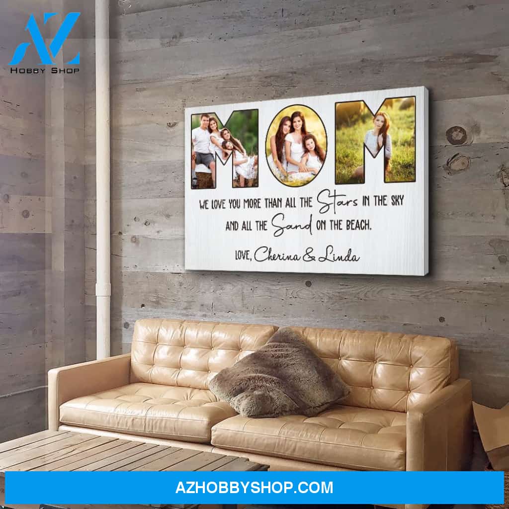 We Love You - Personalized Custom Photo Canvas