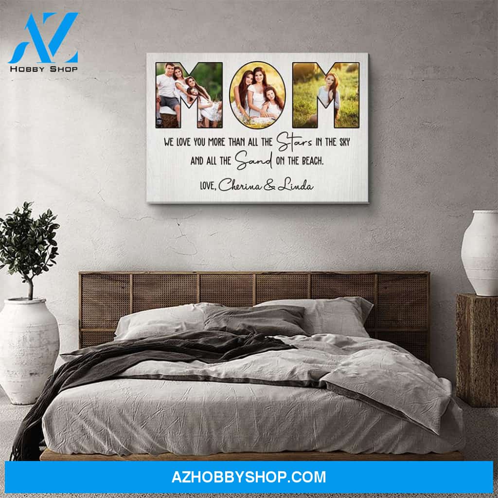 We Love You - Personalized Custom Photo Canvas