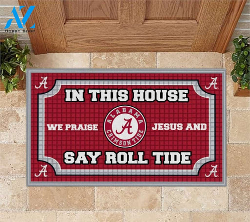 we praise Jesus doormat – maria