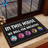 We Roll For Initiative All Over Printing Doormat | Welcome Mat | House Warming Gift