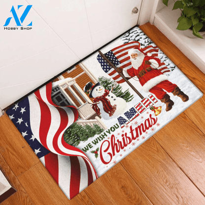 We Wish You Christmas Indoor And Outdoor Doormat Welcome Mat Housewarming Gift Home Decor Farmhouse Funny Doormat Gift For Christmas