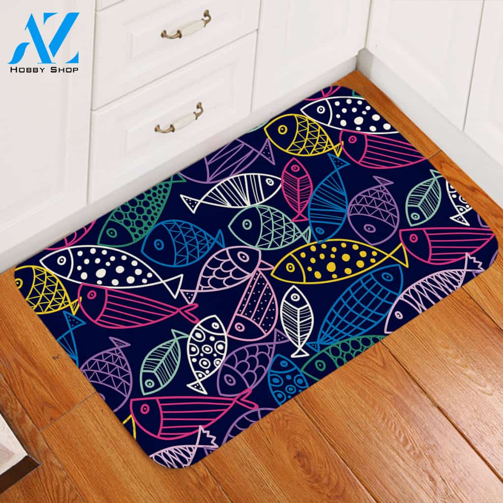 Weaving Fish Door Mat