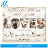 Wedding Anniversary Gift For Him And Her Personalized Photo Gift Canvas Print