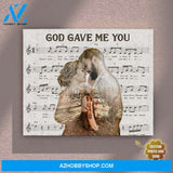 Wedding Anniversary Gifts Happy 20 Anniversary Music Custom Photo 2in1 Canvas Print