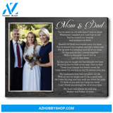Wedding Thank You Gift Ideas For Parents Parents Of The Bride Gift Wedding Gift For Mom And Dad
