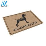 Weimaraner Dogbell Doormat Indoor And Outdoor Mat Entrance Rug Sweet Home Decor Housewarming Gift Gift For Friend Family Stem Feminist