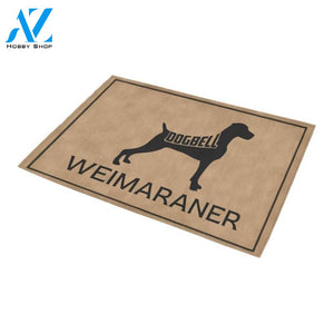 Weimaraner Dogbell Doormat Indoor And Outdoor Mat Entrance Rug Sweet Home Decor Housewarming Gift Gift For Friend Family Stem Feminist