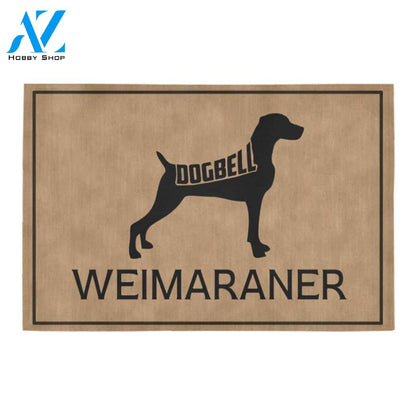 Weimaraner Dogbell Doormat Indoor And Outdoor Mat Entrance Rug Sweet Home Decor Housewarming Gift Gift For Friend Family Stem Feminist