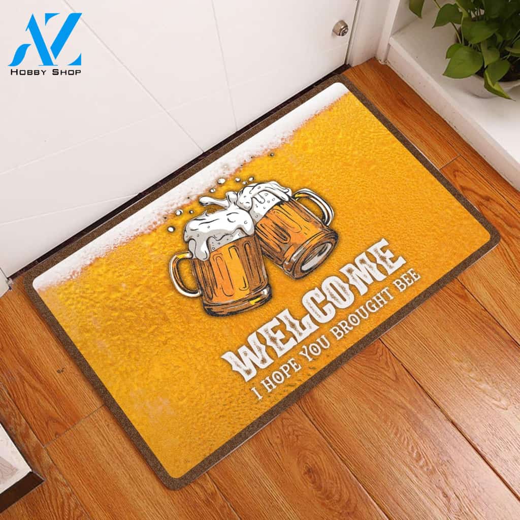 Welcome Amazing Beer Indoor And Outdoor Doormat Welcome Mat Housewarming Gift Home Decor Funny Doormat Gift Idea
