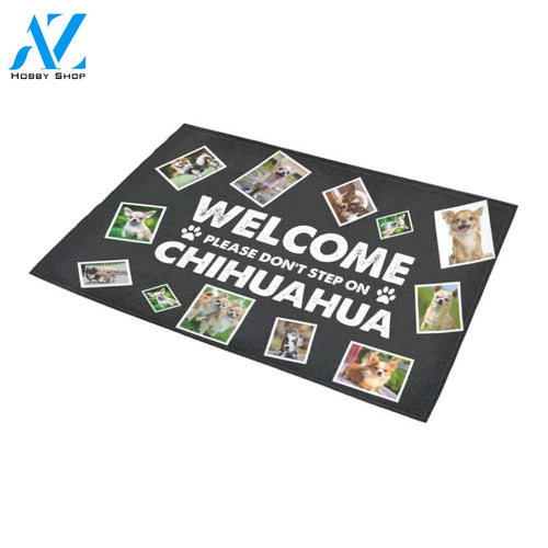 Welcome Chihuahua Pictures Doormat Indoor And Outdoor Mat Entrance Rug Sweet Home Decor Housewarming Gift Gift For Friend Family Stem Feminist