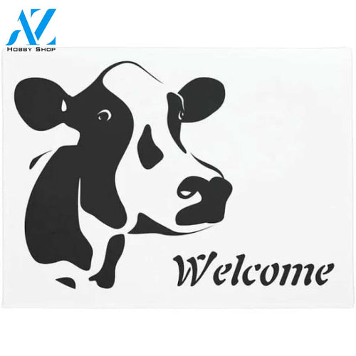 Welcome Cow Door Mat