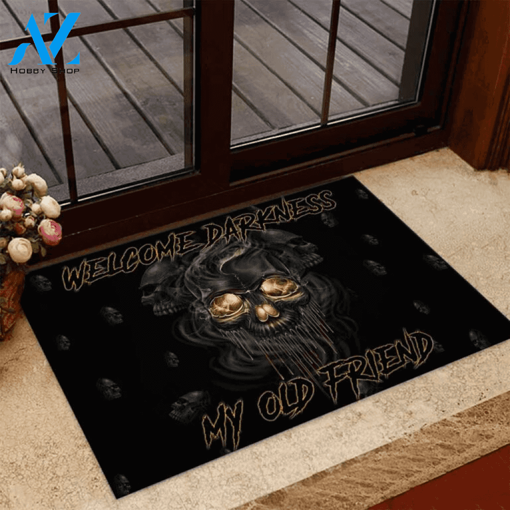 Welcome Darkness Skull Doormat | Welcome Mat | House Warming Gift