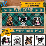 Welcome Dogs Personalized Doormat - DM008PS | Welcome Mat | House Warming Gift