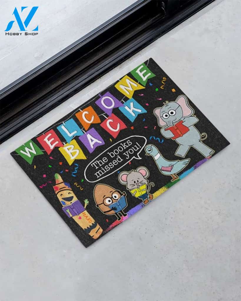 Welcome Back To School Doormat Welcome Mat Housewarming Gift Home Decor Funny Doormat Gift Idea For Classroom Gift For Teacher