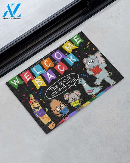 Welcome Back To School Doormat Welcome Mat Housewarming Gift Home Decor Funny Doormat Gift Idea For Classroom Gift For Teacher