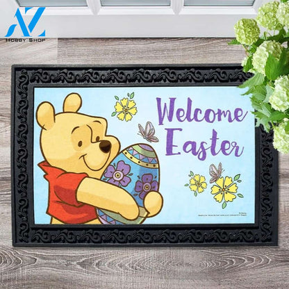 Welcome Easter Winnie the Pooh Doormat - 18" x 30"