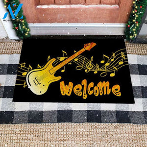 Welcome Electric Guitar Doormat Welcome Mat Housewarming Gift Home Decor Funny Doormat Gift Idea For Electric Guitar Lovers Gift For Friend