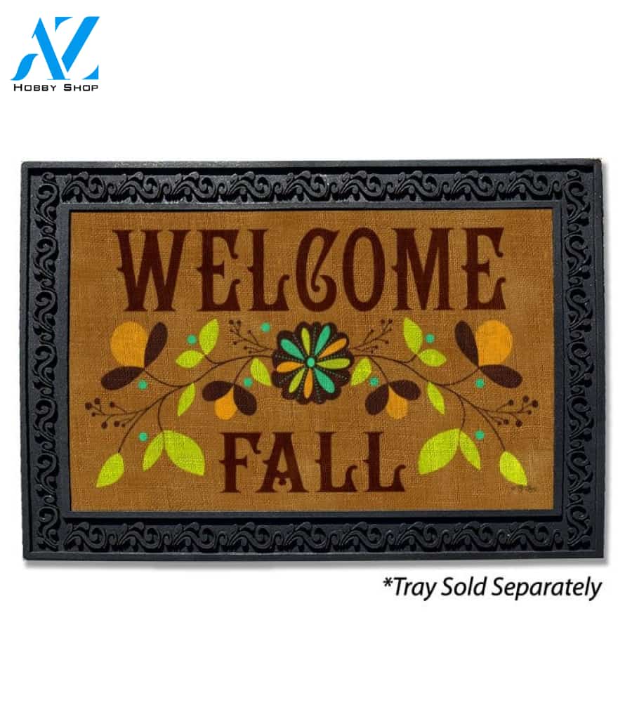 Welcome Fall Burlap Doormat - 18" x 30"