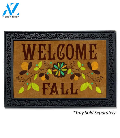 Welcome Fall Burlap Doormat - 18" x 30"