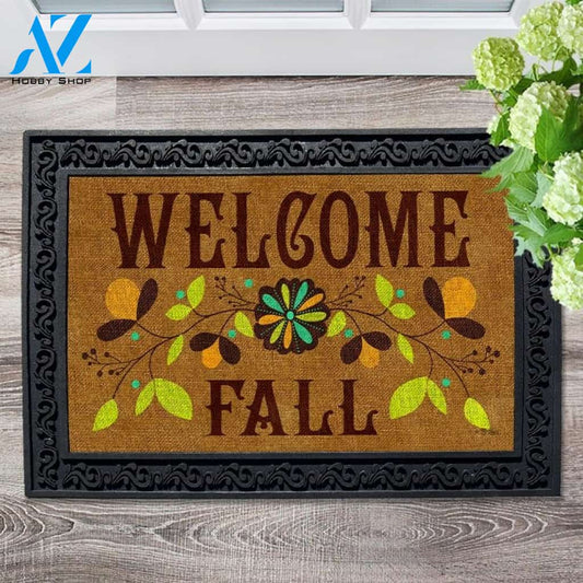 Welcome Fall Burlap Doormat - 18" x 30"