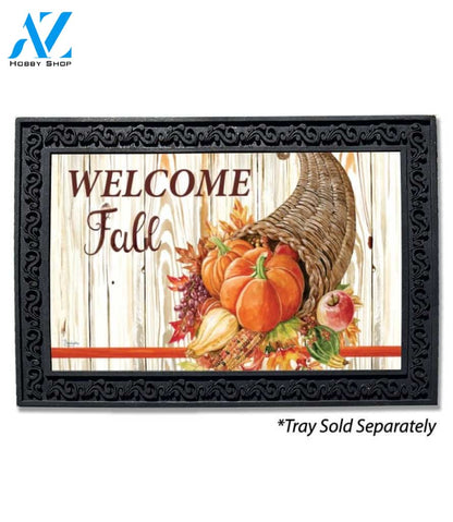 Welcome Fall Cornucopia Doormat - 18" x 30"