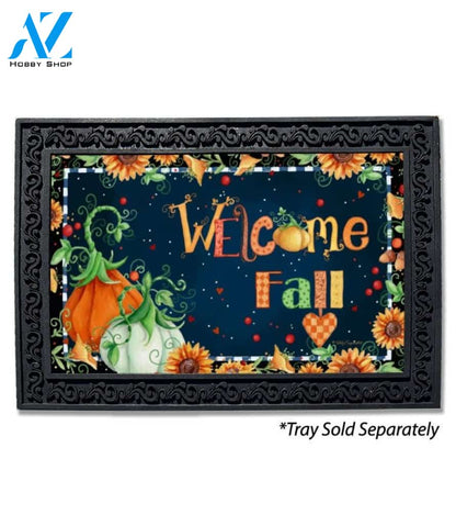 Welcome Fall Pumpkins Doormat - 18" x 30"