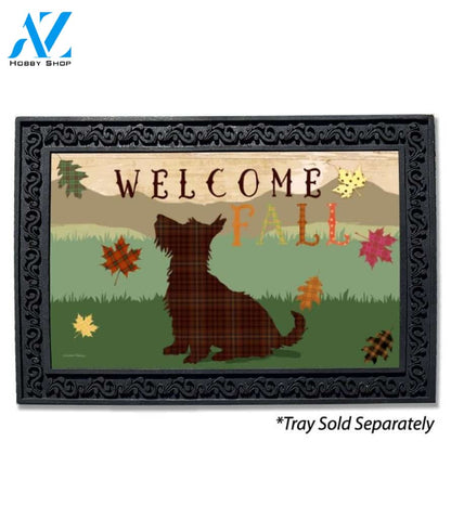 Welcome Fall Scottie Doormat - 18" x 30"