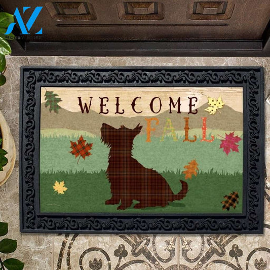 Welcome Fall Scottie Doormat - 18" x 30"