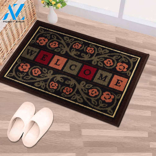Welcome Flower Doormat Welcome Mat Housewarming Gift Home Decor Funny Doormat Gift For Friend Gift For Family Birthday Gift