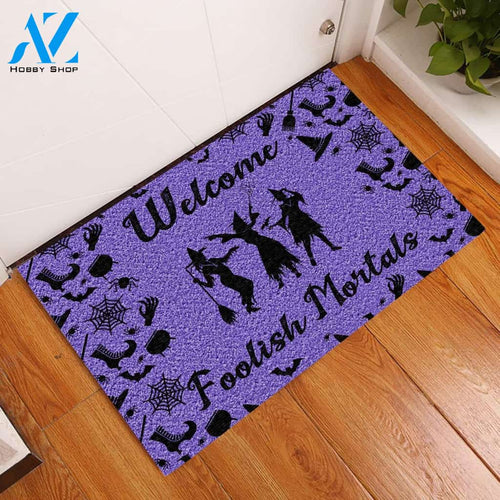 Welcome Foolish Mortal Witch Doormat | Welcome Mat | House Warming Gift