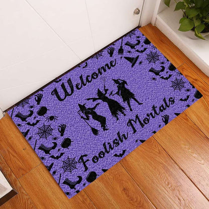 Welcome Foolish Mortal Witch Doormat