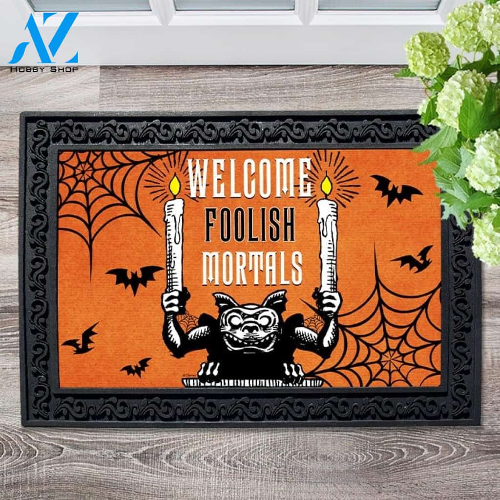 Welcome Foolish Mortals Doormat - 18" x 30"
