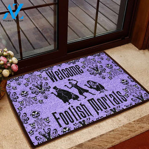 Welcome Foolish Mortals Haunted Mansion Coir Pattern All Over Printing Doormat | Welcome Mat | House Warming Gift
