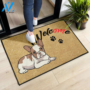 Welcome - French bulldog Doormat