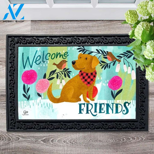 Welcome Friends Dog Doormat - 18" x 30"
