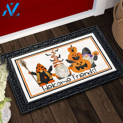 Welcome Friends Halloween Gnomes Doormat - 18" x 30"