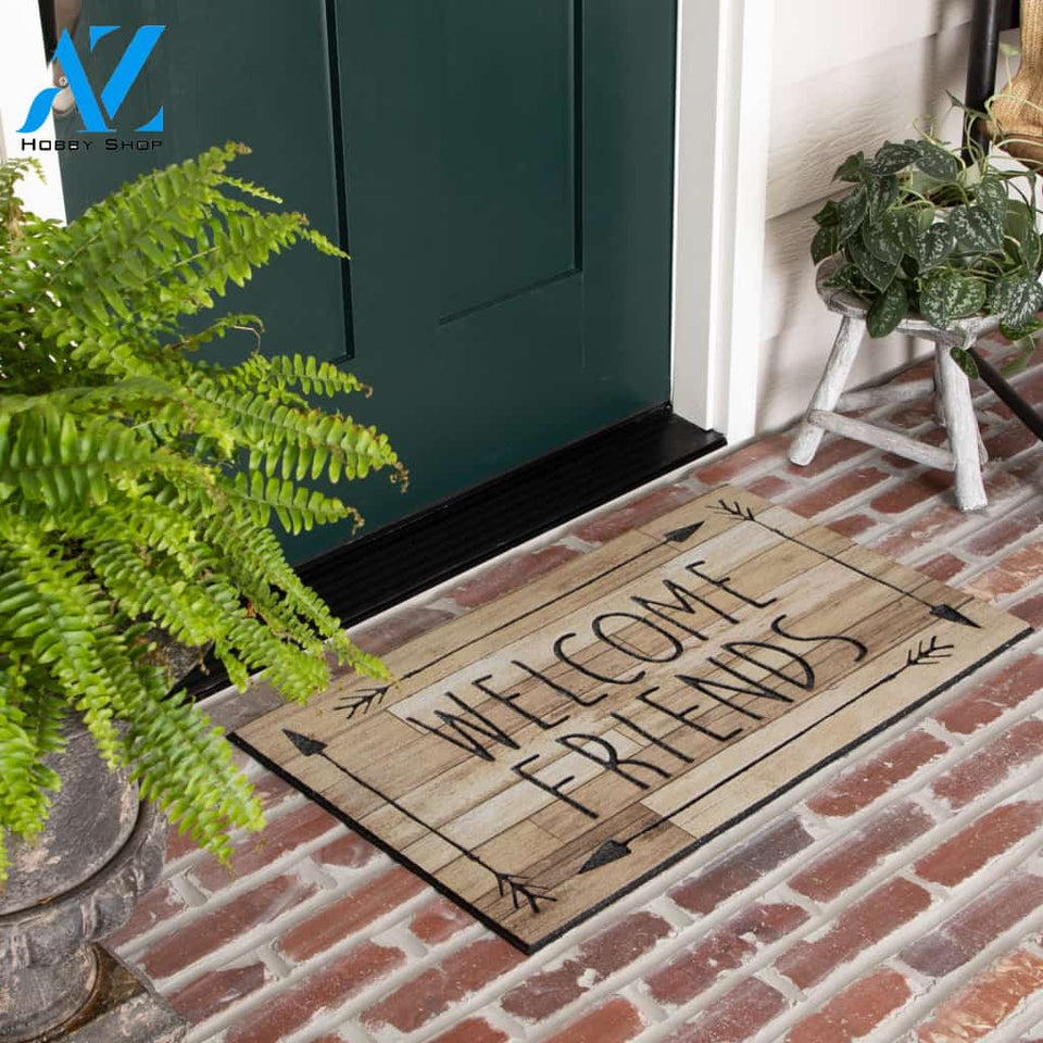 Welcome Friends Indoor And Outdoor Doormat Welcome Mat Housewarming Gift Home Decor Funny Doormat Gift Idea Birthday Gift
