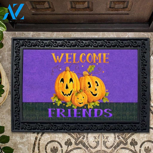 Welcome Friends Pumpkins Doormat - 18" x 30"