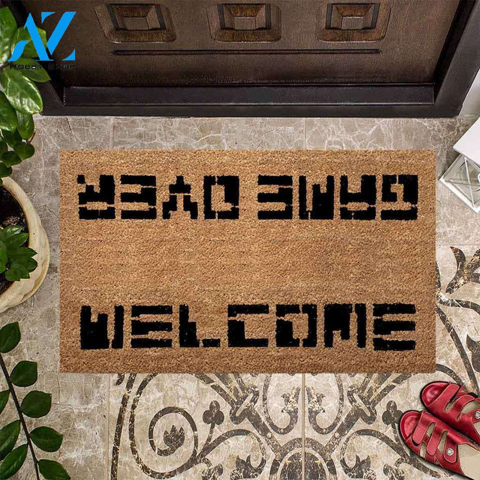 Welcome Game Over 80s - Video Games Coir pattern Print Doormat