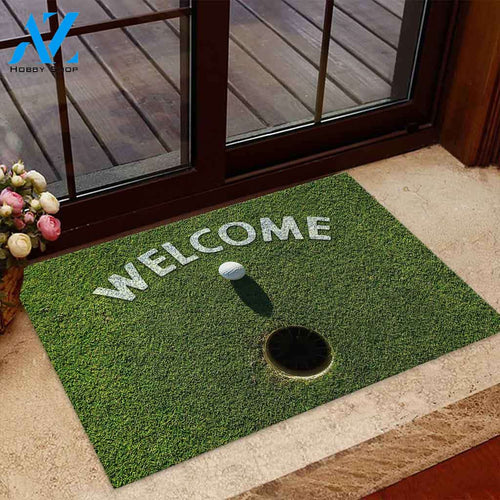 Welcome - Golf 3D Pattern Print Doormat, Gift For Golf Lovers, Gift For Thanksgiving Christmas Decor Warm House Gift Welcome Mat