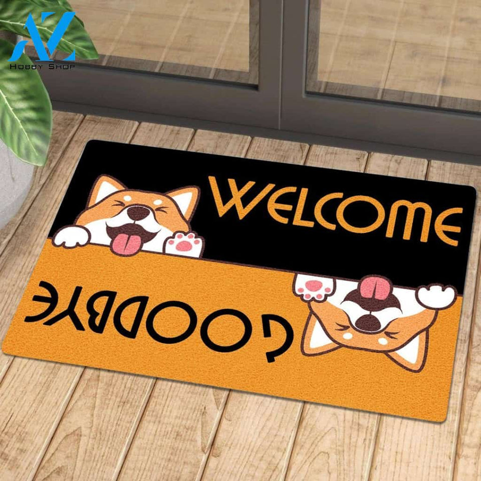 Welcome Goodbye Dog Doormat | Welcome Mat | House Warming Gift