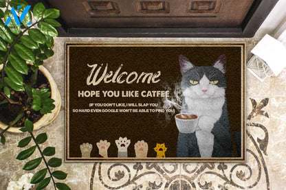 Welcome Hope You Like Catfee Doormat | Welcome Mat | House Warming Gift