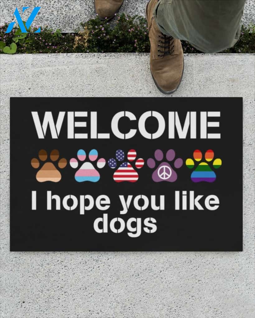 Welcome I hope you like dogs doormat