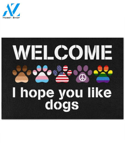 Welcome I hope you like dogs doormat