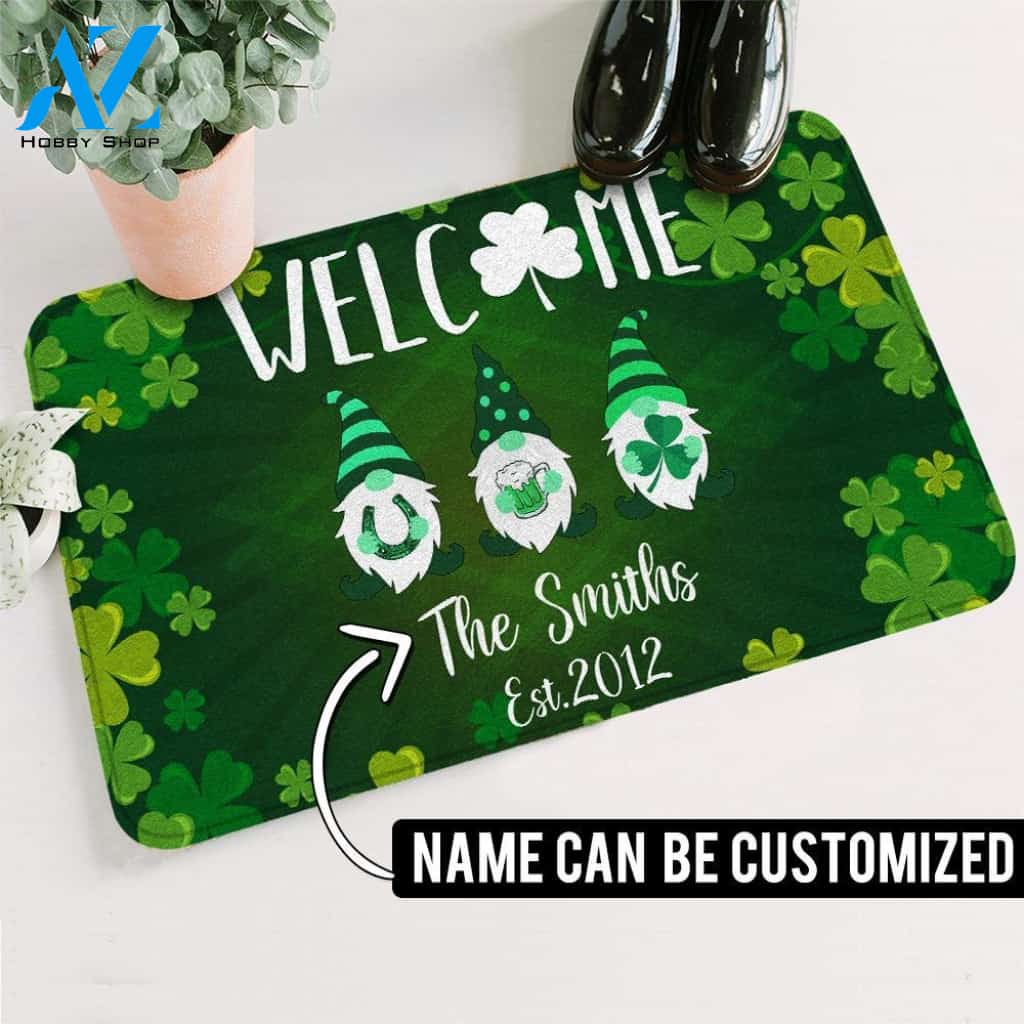 Welcome Irish Home Personalized Doormat | Welcome Mat | House Warming Gift