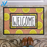 Welcome Lemon Slices Doormat Welcome Mat Housewarming Gift Home Decor Funny Doormat Gift Idea For Lemon Lovers Gift For Friend Gift For Family