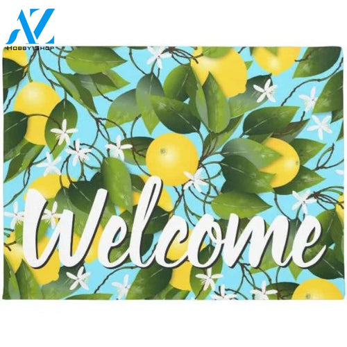 Welcome Lemons Doormat Welcome Mat Housewarming Gift Home Decor Funny Doormat Gift Idea For Fruit Lovers Gift For Friend