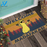 Welcome Madafakas – Chicken Easy Clean Welcome DoorMat | Felt And Rubber | 40x60 cm | 45x75 cm | 60x90 cm | Colorful | DO1238